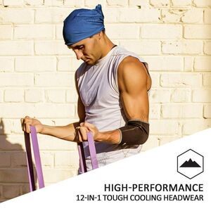 New Tough Outfitters 12-in-1 Cooling Headwear Blue